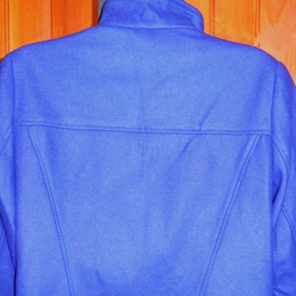 New attention women 60% wool blend blue bomber jacket size--S, M, L, XL - Picture 4 of 4